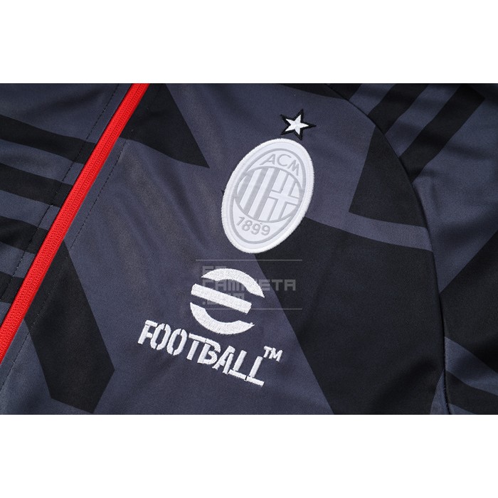Chandal de Chaqueta del AC Milan 22-23 Gris - Haga un click en la imagen para cerrar